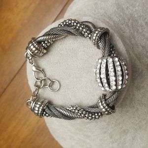 Nice quality custom silver chunky bracelet